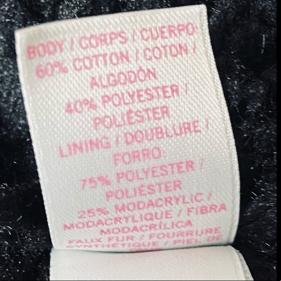 PINK Victoria’s Secret Sherpa Lined Hoodie Sweatshirt Love Pink Bling Size XS - Picture 8 of 8